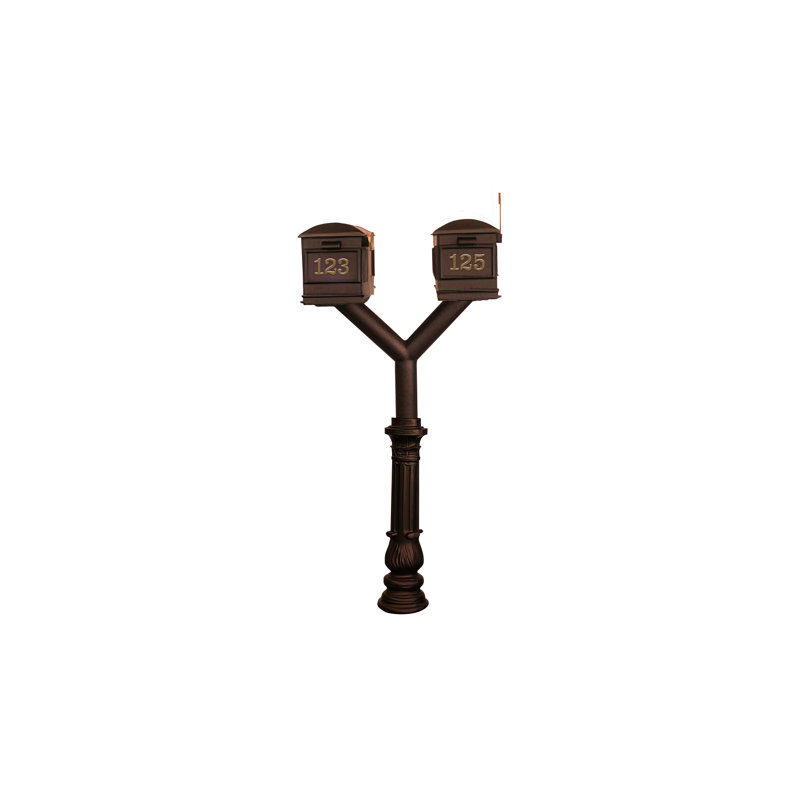 Penfield 71.375'' H Ornate Multi-Mount Post, Bronze