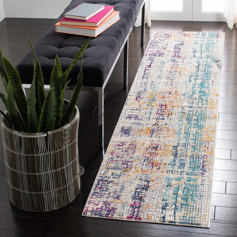 Chauncy Performance Abstract Rug, Square 6'7"