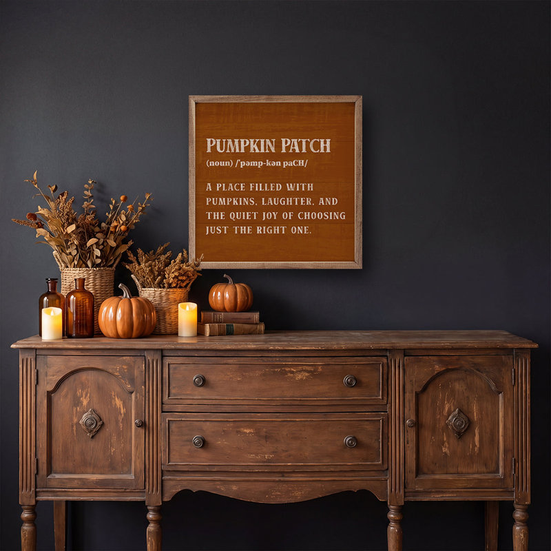 Pumpkin Patch Definition, 4" H x 4" W