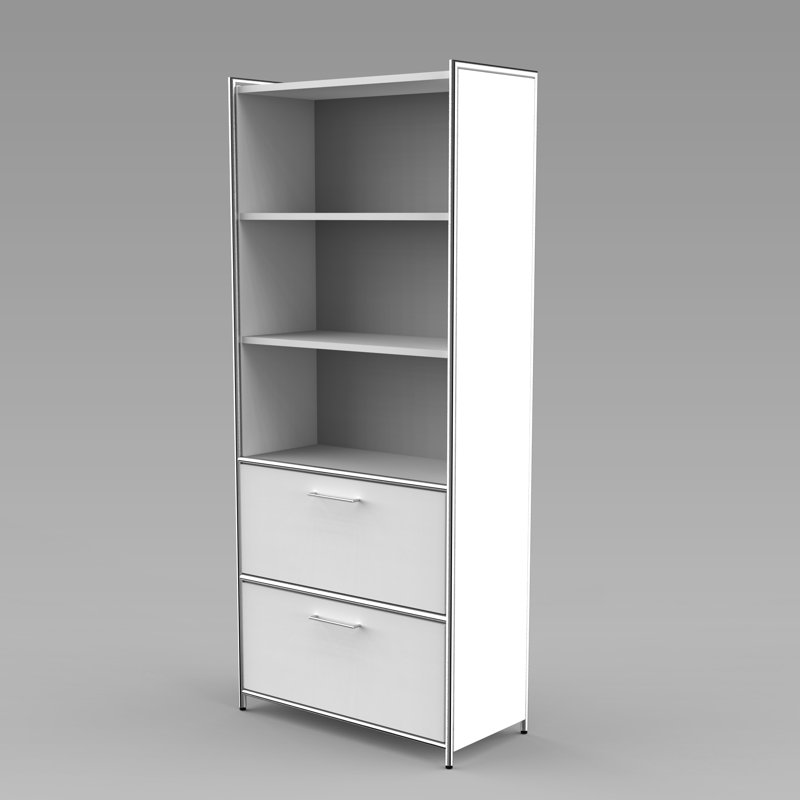 34Cm H x 75Cm W x 33Cm D Drawer, White