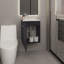 Meuble-lavabo de salle de bain avec lavabo, 1 porte-74444921