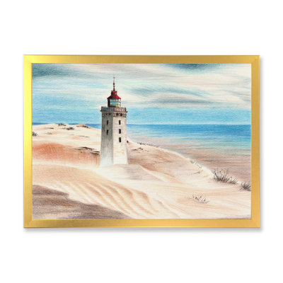 Phare par l'océan bleu - reproduction sur toile