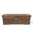 Outdoor Patio Concrete Fire table, Rectangle Gas Burning 56-Inch Fire Pit - 50,000 BTU, Wood Pattern Fire Table, Brown (Tank Cover not Included)