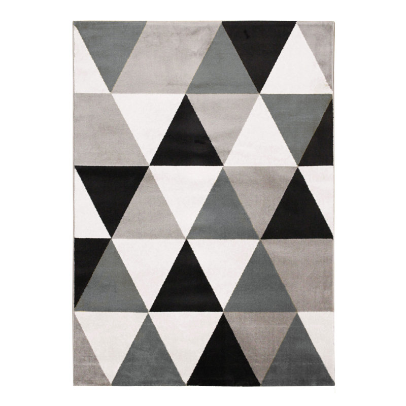 Georgina Geometric Shag Area Rug, Rectangle 150 x 220cm