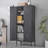 Metal Storage Cabinet with Adjustable Shelves, Multipurpose Freestanding Organizer for Home and Office Use