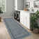 Scalloped Machine Washable Rug Non-Slip Bordered Floor Mats Non-Shedding Soft Low Pile Modern Accent Rugs for Living Room Bedroom Office