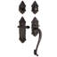 Nostalgic Warehouse Victorian Plate S Grip Handleset with Single Cylinder Deadbolt and Fleur Lever-1834597218-1834597217-1834597230