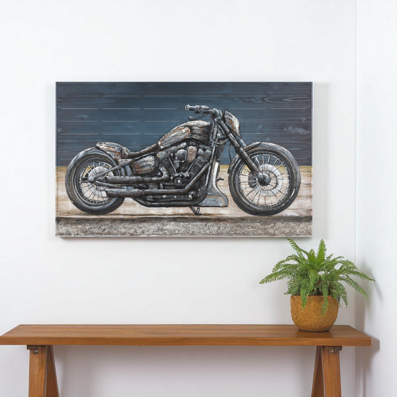«Vintage Cylinder Distress», art mural non encadré