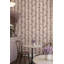 Rouleau de papier peint double floral à rayures verticales amovibles-129451766