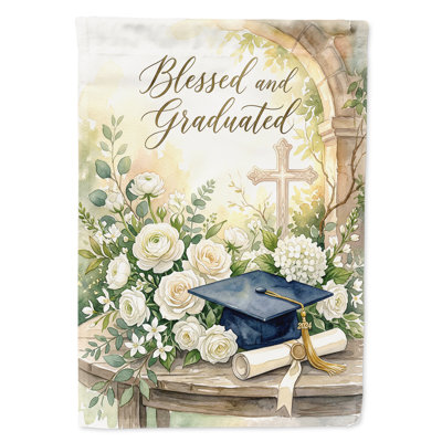Drapeau de jardin «Blessed and Graduated Faith»