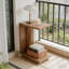 C-Shaped Bedside Table,Stylish Side Table