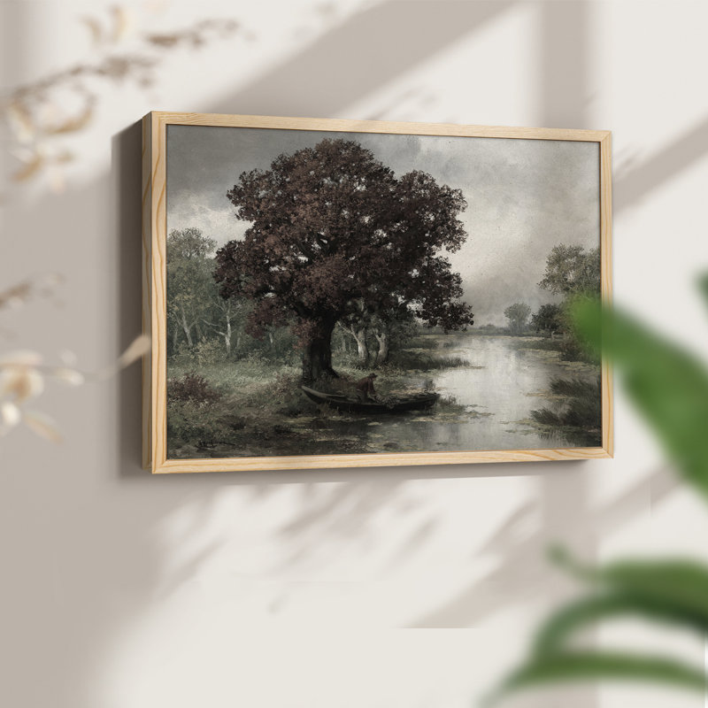 Paysages rétro-CECCI - reproduction encadrée, Naturel, H 16 po x l 20 po