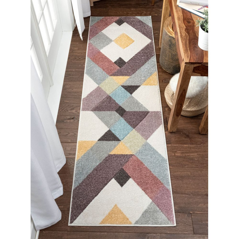 Whoa! Abstract Synthetic Area Rug, Runner 67 x 220cm