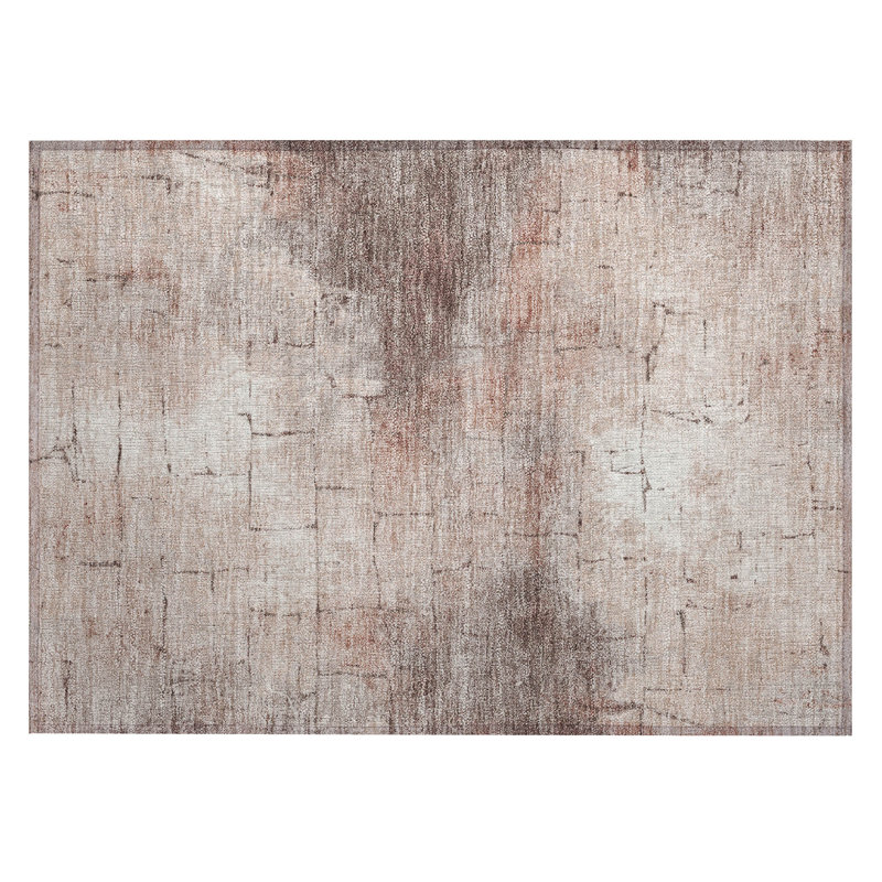 Tapis géométrique intérieur / extérieur lavable à la machine Husby ACN2215, Rectangle 1 pi 8 po x 2 pi 6 po