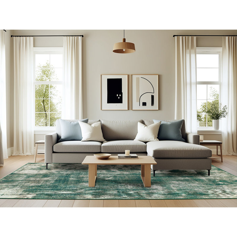 Tapis abstrait moderne 849, Rectangle 6 pi x 9 pi