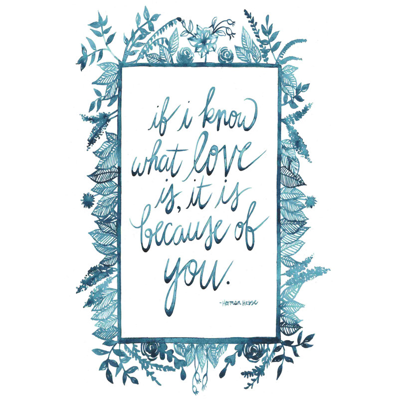 Citation d'amour II, H 30 po x l 20 po