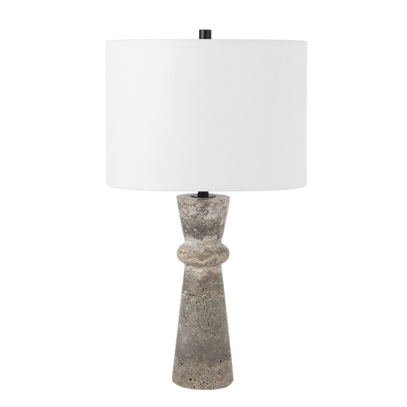 Lampe de table en pierre Holtby, Gris