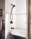 Moen Ronan Single Handle Tub/Shower with Magnetix Rainshower, Valve Included