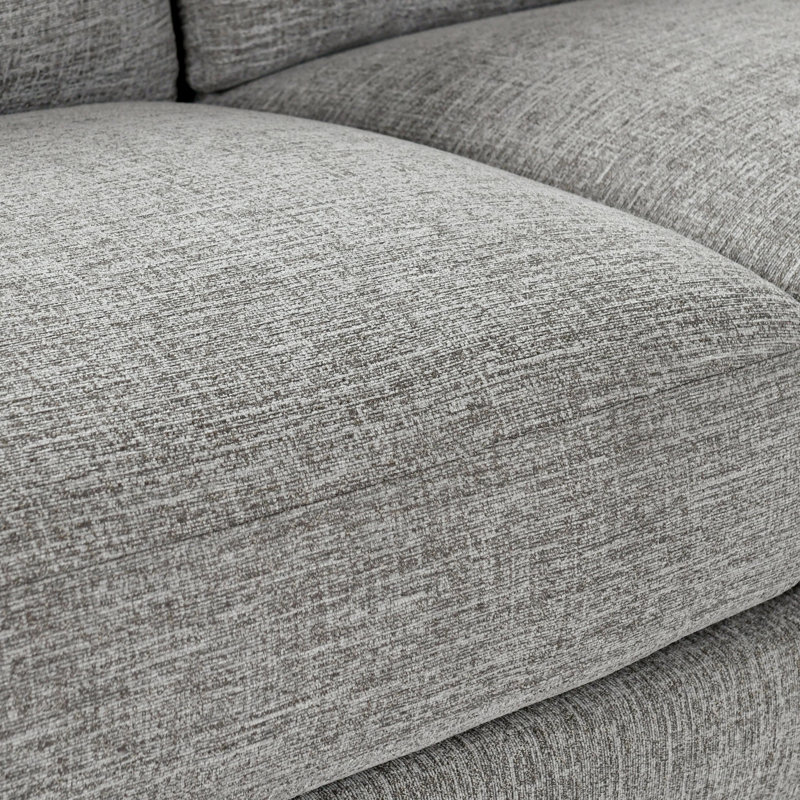 Donovan 3 - Piece Sectional, Gray Polyester Blend