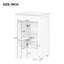 Meuble-lavabo de 20 po avec lavabo, armoire de salle de bain avec porte à fermeture douce, support de rangement et tablette réglable-2126160497