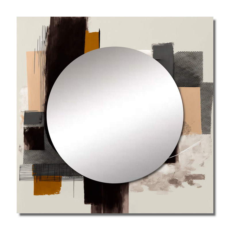 Dennehy - Grand miroir carré moderne pour décoration murale, 23 po x 23 po