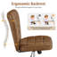Modern Tufted Armless Leather Desk Chair-1189019835