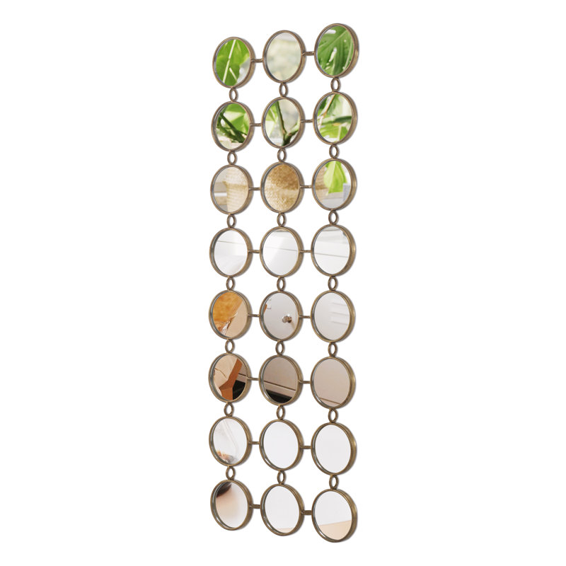 Muti-mini Mirrored Wall Decor, Gold