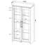Armoire haute Myerson Grey Driftwood à 2 portes en bois d'ingénierie