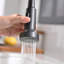 Robinet rétractable d'évier de cuisine à filtre à eau, robinet de purificateur d'eau de cuisine avec support de séchage pour vaisselle