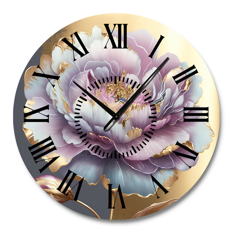 Horloge murale florale et botanique, Grand