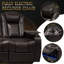 Ensemble de 155 fauteuils inclinables électriques 155,5 pouces avec nappa de grain supérieur, relaxation entièrement réglable, charge intelligente et éclairage à DEL RVB dynamique-575909889