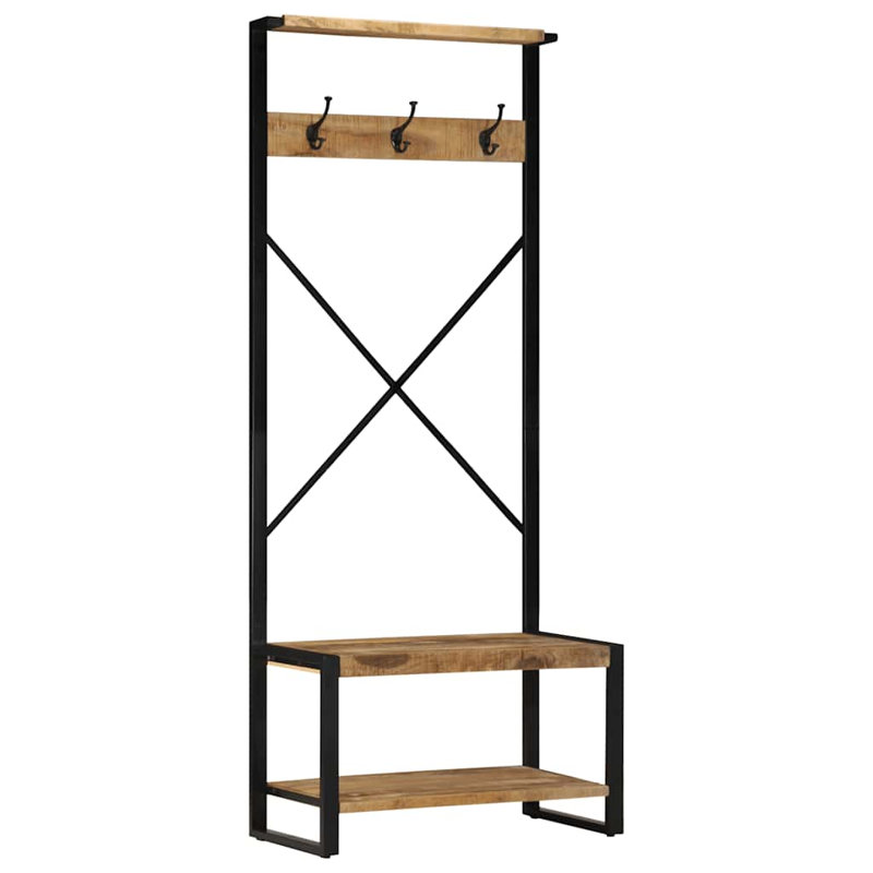 80cm Clothing Rack, Black/Brown
