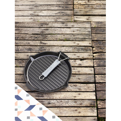 STAUB Grills & Frying Pans Grill Pan, round | Enamel | Black