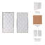 Décoration murale moderne en plâtre avec motif géométrique - Toile abstraite contemporaine, idéale pour décorer les murs - ensemble de 2, 40 po, blanc