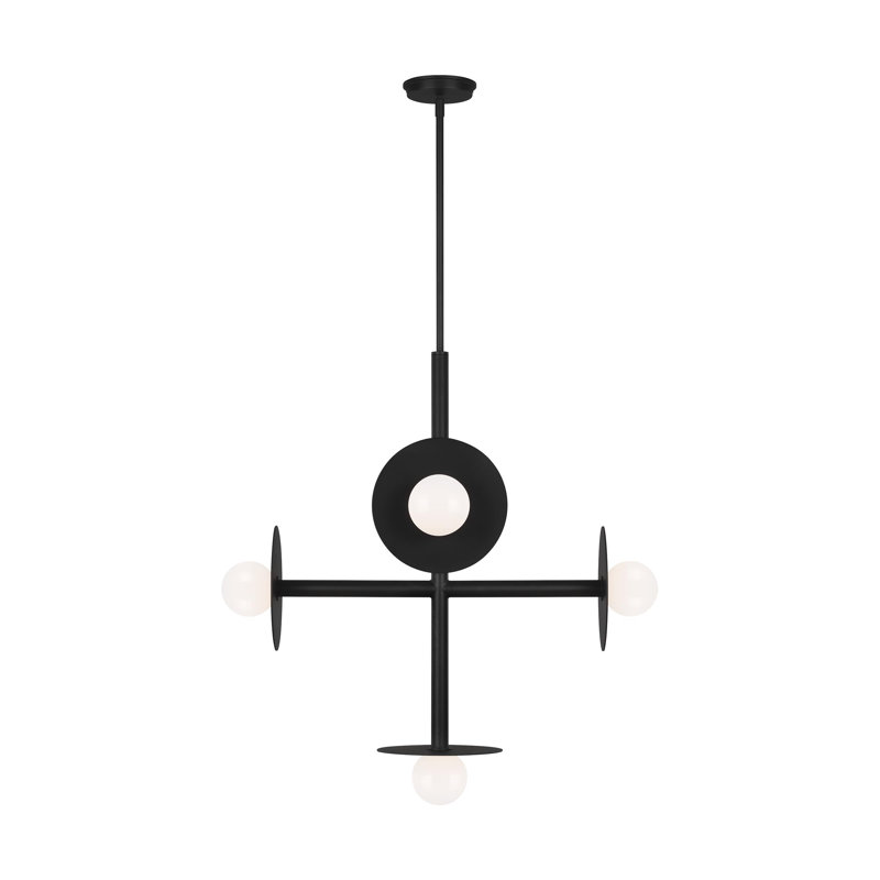 Nodes 5 - Light Chandelier, Midnight Black