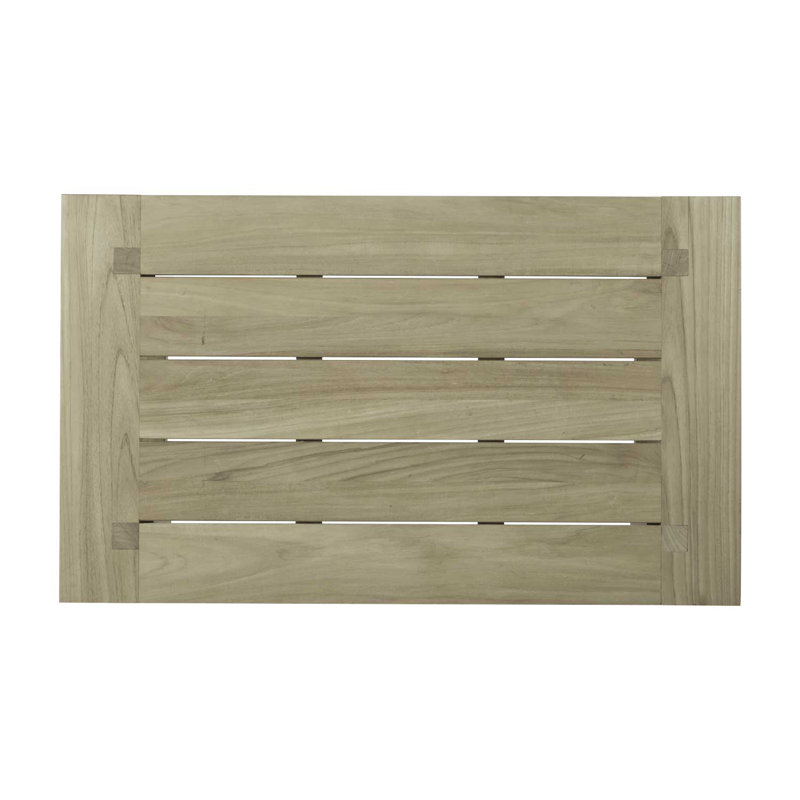 Croquet Teak Outdoor Coffee Table, Oyster Teak