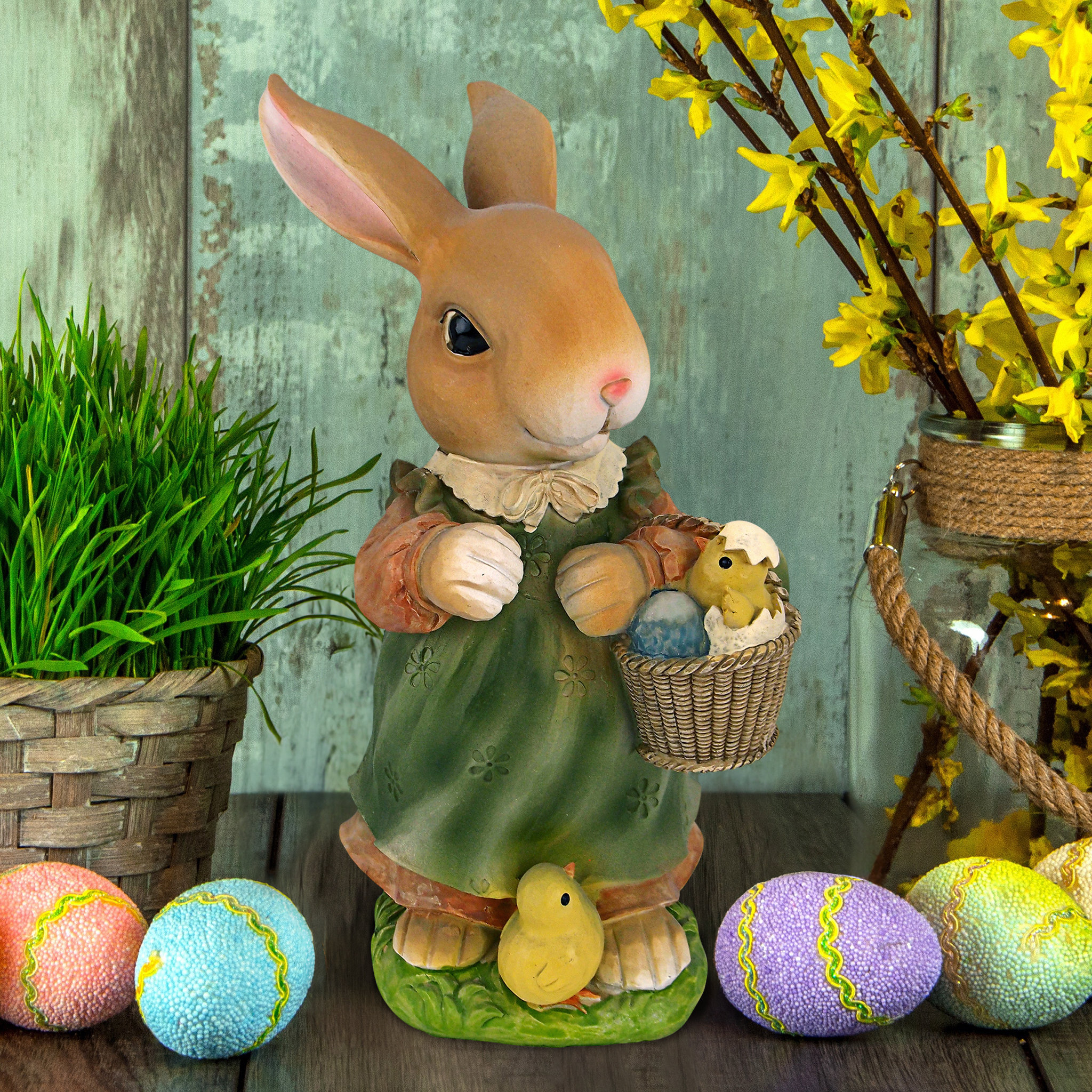Design Toscano Bunny Hop Lane Mother Rabbit Statue & Reviews - Wayfair ...