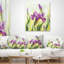 Coussin décoratif à imprimé floral Dancing Irises-29881701-89808139