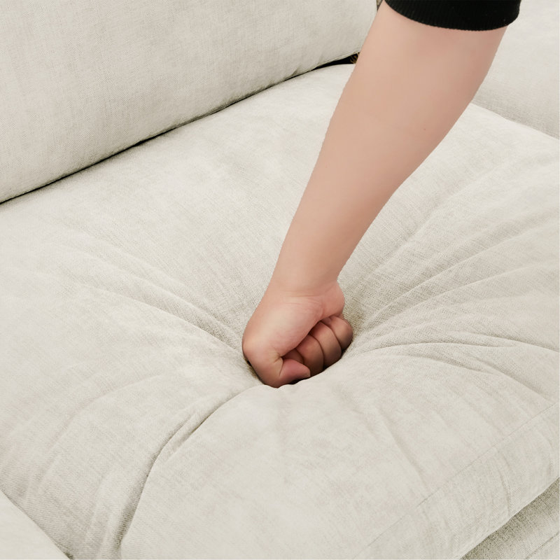 Fauteuil rembourré confortable 31,9 po, Beige