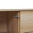Mid-Century Modern Oak Sideboard Storage Credenza with 3 Drawers and Adjustable Shelf Cabinet
