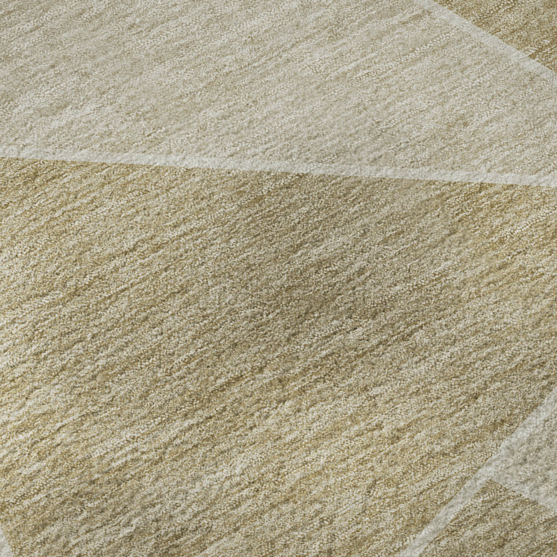 Premium Machine Washable Mayfield AMF636 Geometric Rug, 3' x 5', Blush