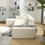 Ensemble de canapé modulaire en L avec coussins, tissu éponge beige, design minimaliste moderne, installation gratuite, faisant face à la gauche-722282942