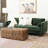 Pinder Genuine Leather Upholstered Bench