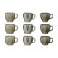 Tasse géométrique en grès
