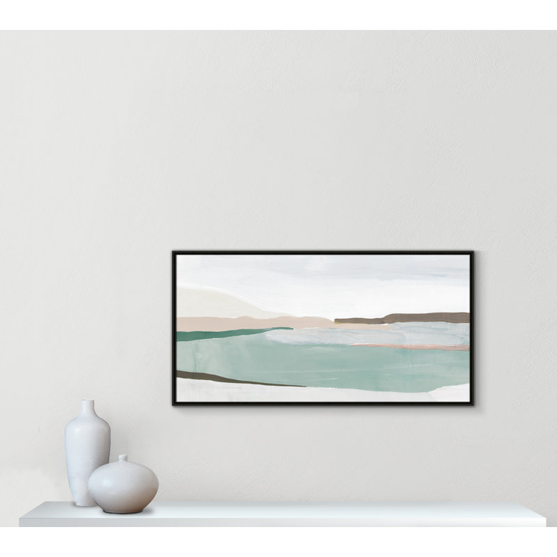 Kerala - reproduction de cadre flottant sur toile, Espresso, H 25,5 po x l 49,5 po x P 2 po