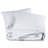  Washed Cotton Jacquard Reversible 3 Piece White Duvet Cover Set-801943202