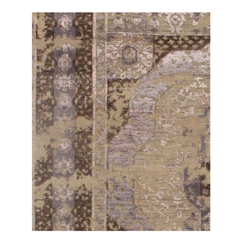 Hand Woven Cotton and Wool Oriental Area Rug