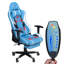 Fauteuil de jeu de massage amélioré à 7 points, chaise de bureau avec repose-pieds et soutien lombaire, dossier à coussins épais et élargis-1964305352