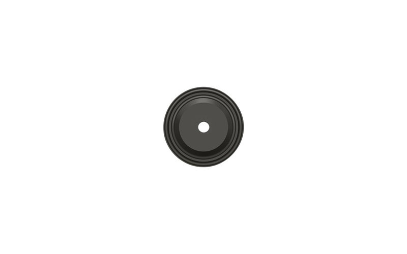 Metal Knob Backplate, Oil-Rubber Bronze