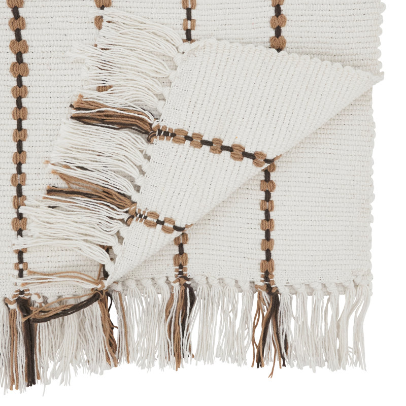 Striped Design Cotton Table Runner
